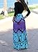 ZESICA Women's 3/4 Sleeve Floral Printed High Waist Pocket Long Maxi Dress Aque Small