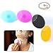 OR Pure Silicone Makeup Cleaner Brush Precision Pore Cleansing Pad Anti-slip Blackhead Remover Facial Cleansing Friction Pad Face Skin Care Deeper Clean Exfoliate Skin Random Color 4 Pack