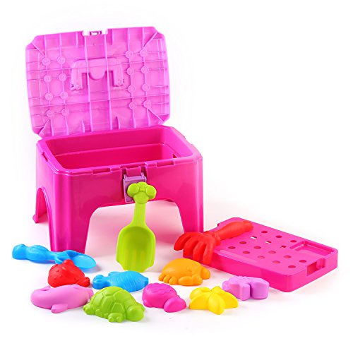image for Fun Little Toys Beach Chair Toy, Sand Toy, Sandbox Playset Sand Tools 