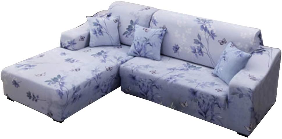 Sofa Slipcover Stretch Fabric Flower Bird Pattern Elastic Loveseat Couch Settee Protector 1 2 3 4 Seater Combination Set