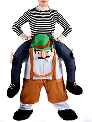 Gameyly Unisex Adult Shoulder Carry Me Ride Funny Pants Novelty Costume