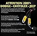 OPT7 Fluxbeam X H13 LED Headlight Bulbs - TIPM Resistors Kit - 80w 8,400Lm 6K Daytime White CREE - All Bulb Sizes - For Dodge, RAM, JEEP, Chrysler- 2 Yr Warranty