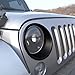 DIYTuning Black Bezels Front Light Headlight Trim Cover for Jeep Wrangler JK JKU Unlimited Rubicon Sahara Sport Exterior Accessories Parts 2007 2008 2009 2010 2011 2012 2013 2014 2015 2016 2017