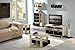 Furinno Coffee Table with Bins, Steam Beech/Black
