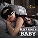 Sleeping Mask - Eye Mask for Women and Men - Black Sleep Mask for Comfort Sleeping - Relaxing Sleep Mask - Adjustable Sleep Mask - Sleep Mask for Women - Night Sleep Mask - Sleeping Mask for Adults