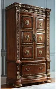Amazon.com - Pulaski Royale Antique Wood TV, Wardrobe Armoire - Bedroom