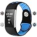 iGK For Fitbit Charge 2 Bands, Adjustable Replacement Sport Strap Bands for Fitbit Charge 2 Smartwatch Fitness Wristband Soft Silicone Black Navy Small