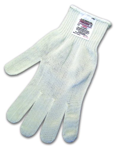 MCR Safety 9356XS Steelcore II Medium Weight 10-Gauge Reversible Cut Resistant Gloves, White, X-Small