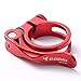 Corki Cycles Adjustable Bicycle Seatpost Clamp 34.9mm Quick Release - Aluminum Alloy Red KC89