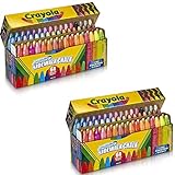 Crayola Washable Sidewalk Chalk, 128 ct, Includes Glitter, Neon