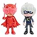 PJ Masks Talking Figure Set-Owlette Vs Luna Girl, Multicolor