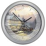 Mark Feldstein XTKVC4 "Victorian Christmas IV" Clock, 8-Inch