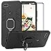 BestAlice for Xiaomi Mi 8 Youth/Xiaomi Mi 8 Lite Case, Hybrid Heavy Duty Protection Shockproof Defender Kickstand Armor Case Cover Tempered Glass Screen Protector，Black
