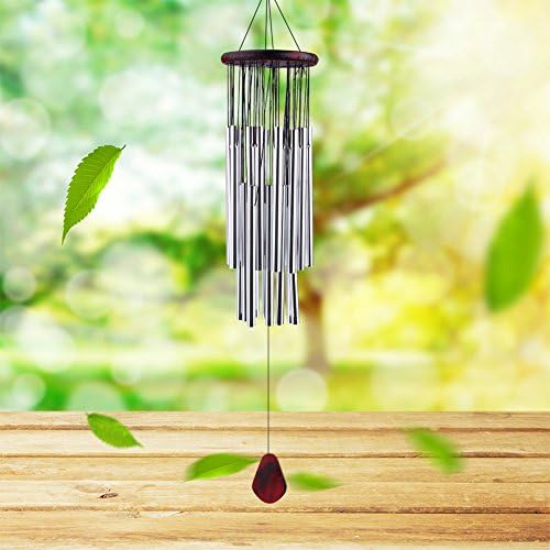 Outdoor Wind Chimes 27 Metal Aluminum Tube - Home Décor Wind chimes Garden Wind Chime Patio Balcony wind chimes with Wood Bronze