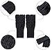 3-4 Pairs Fingerless Gloves Arm Warmers for Women Knit Hand Crochet Winter Warm Mittens