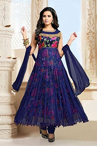 overseas tex women's cotton salwar suit with dupatta (overseas 1060,blue,free size)
