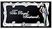 CRUISER ACCESSORIES 22630 Queen License Plate Frame, Chrome/Clear w/Fastener caps