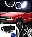 Spec-D Tuning LHP-S1098JM-RS Chevy S10 Blazer Pickup Black Halo SMD LED DRL Projector Headlights