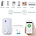 WiFi Smart Plug, Wireless Socket Outlet Switch Timer, Works with Amazon Alexa Google Assistant IFTTT with Smartphone APP, Turn on/off Switch, LED Indicator for Home Appliances
