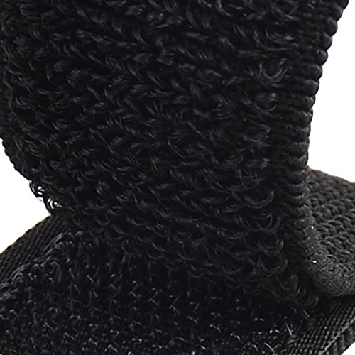 uxcell Nylon Outdoor Sports Elastic Backpack Hook Loop Tie Strap 2.5 x 20cm 2pcs Black