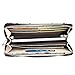 Womens RFID Blocking Wallet Classic Clutch Leather Long Wallet Card Holder Purse Handbag (flower)
