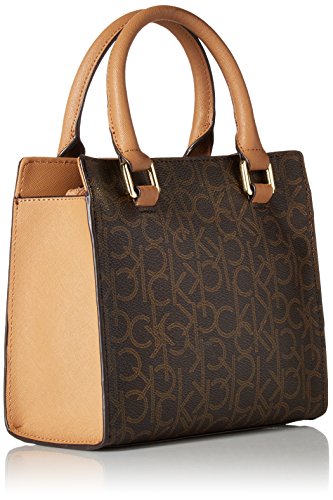 calvin klein logan signature satchel
