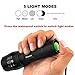 Tactical Flashlight iCoostor T6 Handheld LED Torches Flashlight Super Brightness Waterproof Taclight As Seen On Tv 5 Modes Zoomable Focus For Outdoor