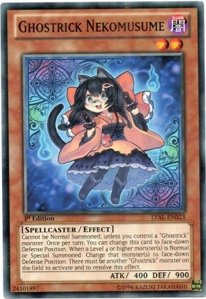 Yu-Gi-Oh! - Ghostrick Nekomusume (LVAL-EN023) - Legacy of the Valiant - 1st Edition - Common