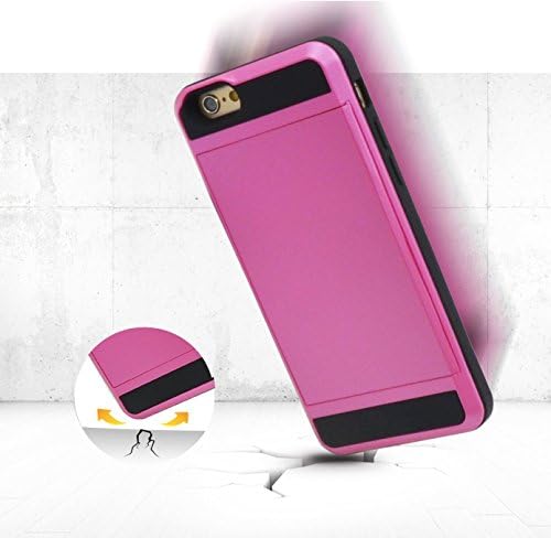 iPhone 6 Hybrid Case, OPSEC [Heavy Duty] Impact Resistant Wallet with Card Cover Slot and Protective Armor Shell + Anti-scratch Hard PC Back Cover Skin ID for Apple iPhone 6 6S 4.7" Devices