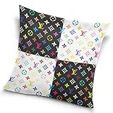 Actorland Throw Pillow Cases Colorful Lv Removable Pillow Covers for Home Car Office Coffee Decoration Product Name