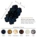 Premium Black Sheepskin Rug Genuine Quad 4x6ft Pelt Fluffy Fur Rug for Living Room