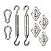 Tourke Sun Shade Sail Hardware Kit Installation for Trigangle Sails, Heavy Duty 8 Pcs