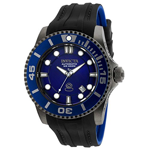 Invicta Men's 'Pro Diver' Automatic Stainless Steel and Silicone Diving Watch, Color:Black (Model: 20204)