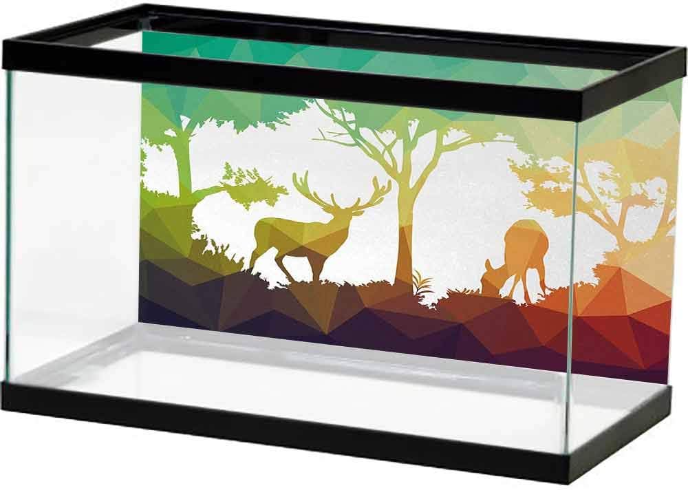 bybyhome Underwater World Backdrop Africa,Digital Zebra Figure in Fractal Display Vivid Colors A Look at Kenya Illustration,Multicolor Cling Decals Sticker