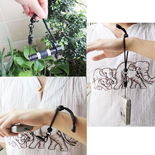 5 Adjustable+Removable+Flashlight+Cellphone+Torches+Black