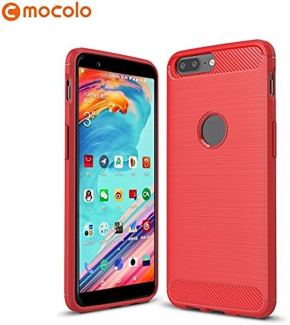 OnePlus 5T Case, Anti-fingerprint Ultra Slim Carbon Fiber Scratch Resistant Shock Absorption Flexible Soft TPU Protective Cover for OnePlus 5T