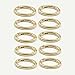 WEICHUAN 10PCS Zinc Alloy Round Spring Clips Carabiner - 1-1/2