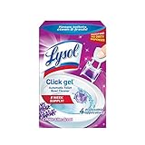 Lysol Click Gel Automatic Toilet Bowl Cleaner, Lavender Fields, 4 Gel Applicators