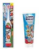 Arm and Hammer Spinbrush Paw Patrol Powered Toothbrush Orajel Paw Patrol Anticavity Fluoride Toothpaste 4.2 Ounce (Marshall)