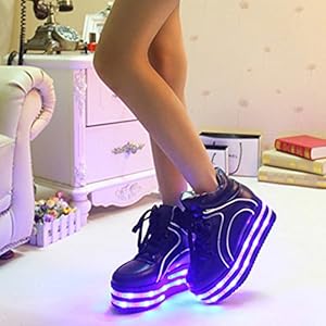 led platform sneakers