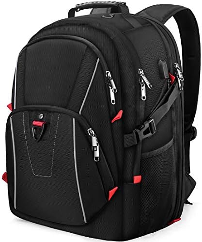 Nubily リュック メンズ 防水 バックパック 大容量 リュックサック 盗難防止 17 3インチ Pcバッグ ビジネスリュック Usb充電ポート 多機能 通勤 通学 登山リュック 黒