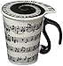Moyishi Lovely Cute 10.58oz Holds Tea Coffee Milk Ceramic Mug Cup Birthday Christmas Gifts Best Gift (Musical Notes)
