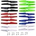 XiaoPengYo Spare Parts Propellers + Landing Skids + Blade Protecting Frame Propeller Protecting Frame Compatible for Syma X5 X5C X5C-1 X5A Quadcopter