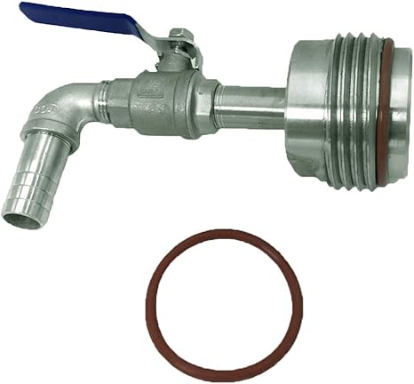 Amazon 0l樽樽用プラスチック90度蛇口タップ 接続口径約mm 止水栓 バルブ