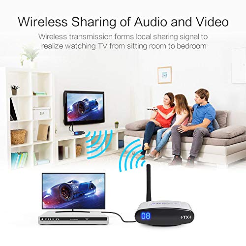 Optimal Shop New 2.4GHz/5.8GHz RCA AV Sender Receiver Video Wireless Transmitter Cordless IR Remote Signal - Thumbnail 4