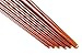 BeeChamp 6pcs Synthetic Nylon Hair Flat Art Paint Brush Set for Water-based Painting Watercolors, Acrylics and Oils