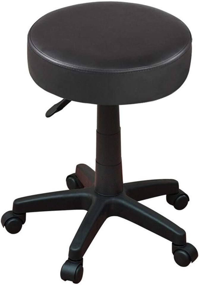 Desconocido Taburete Giratorio Silla Oficina Ajustable Redondo Rolling