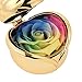Mothers Day Flowers,Preserved Flower Rose,Never Withered Roses,Upscale Immortal Flowers,Gifts Women,Her,Girls,Sister, Mother's Day,Valentine's Day,Anniversary,Birthday,Wedding (E.Rainbow)
