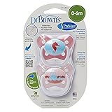 Dr. Brown's Prevent Butterfly Pacifiers Stage 1,  Pink