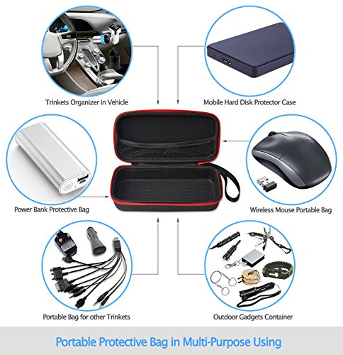 DOSS Speaker Case, UtechSmart Premium PU Leather Shockproof Waterproof Carrying EVA Case Cover Storage Pouch Bag for DOSS Bluetooth Speaker - Thumbnail 4